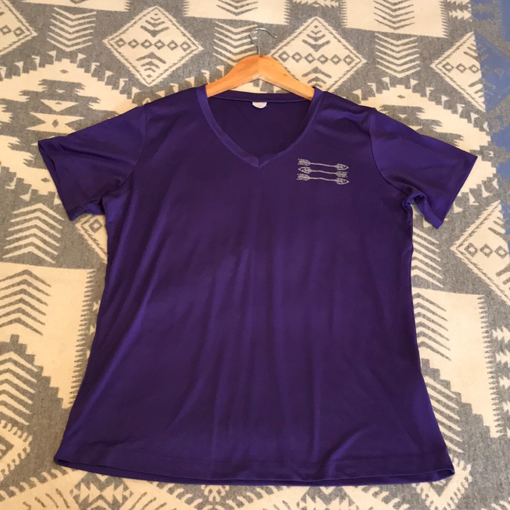 Be brave purple tee shirt